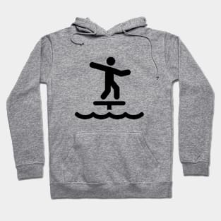 Foil Surfing Tribute Design Hoodie